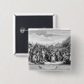 De onbelaste 'Prentice' uitgevoerd in Tyburn Vierkante Button 5,1 Cm (Voorkant /achterkant)