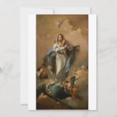 De Onbevlekte Ontvangenis door Giovanni Tiepolo Kaart (Voorkant)