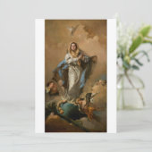 De Onbevlekte Ontvangenis door Giovanni Tiepolo Kaart (Staand voorkant)