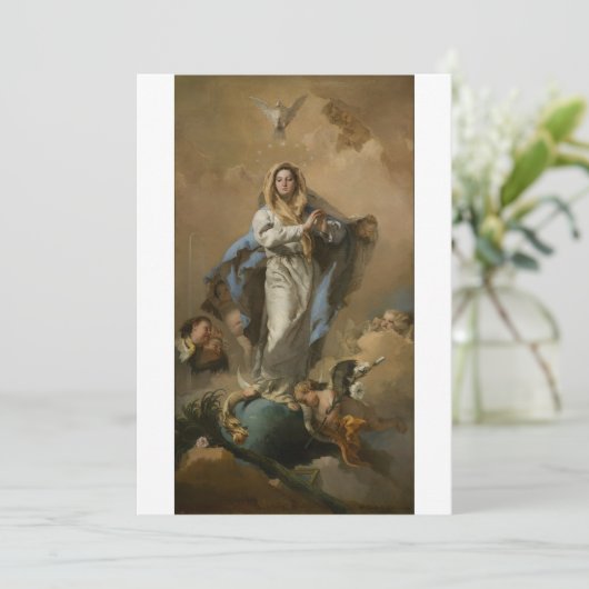 De Onbevlekte Ontvangenis door Giovanni Tiepolo Kaart (Staand voorkant)