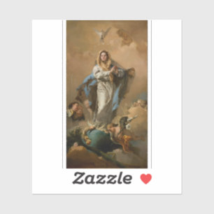 De Onbevlekte Ontvangenis door Giovanni Tiepolo Sticker