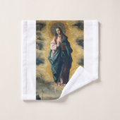 De Onbevlekte Ontvangenis Hemelse Straling Kunst Bad Handdoek (Wasdoekje)