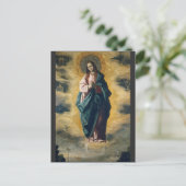 De Onbevlekte Ontvangenis Hemelse Straling Kunst Briefkaart (Staand voorkant)