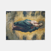 De Onbevlekte Ontvangenis Hemelse Straling Kunst Fleece Deken (Voorkant (Horizontaal))