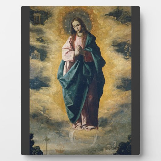 De Onbevlekte Ontvangenis Hemelse Straling Kunst Fotoplaat (Voorkant)