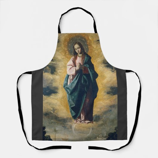 De Onbevlekte Ontvangenis Hemelse Straling Kunst Schort (Voorkant)