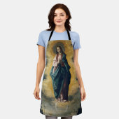 De Onbevlekte Ontvangenis Hemelse Straling Kunst Schort (Gedragen)