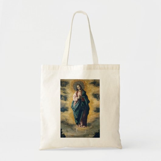 De Onbevlekte Ontvangenis Hemelse Straling Kunst Tote Bag (Voorkant)