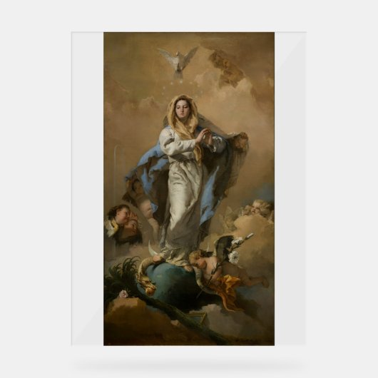 De Onbevlekte Ontvangenis van Giovanni Tiepolo Acryl Bord (Voorkant)