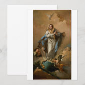 De Onbevlekte Ontvangenis van Giovanni Tiepolo Kaart (Voorkant / Achterkant)