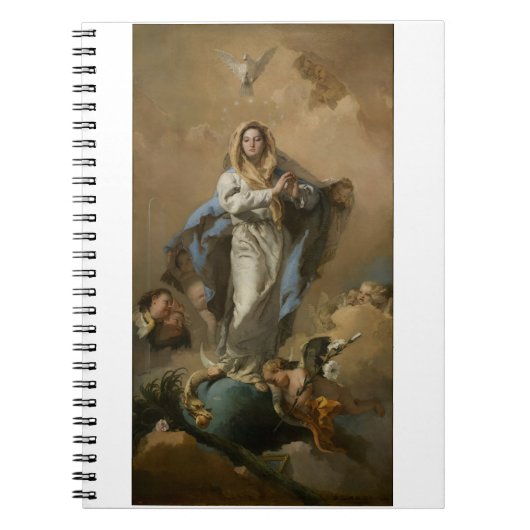 De Onbevlekte Ontvangenis van Giovanni Tiepolo Notitieboek (Voorkant)