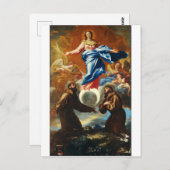 De Onbevlekte Ontvangenis van Maagd Maria Briefkaart (Voorkant / Achterkant)