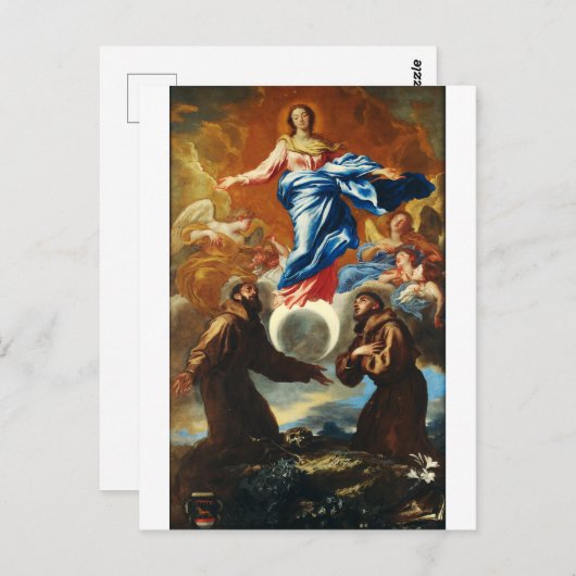 De Onbevlekte Ontvangenis van Maagd Maria Briefkaart (Voorkant / Achterkant)