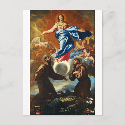 De Onbevlekte Ontvangenis van Maagd Maria Briefkaart (Voorkant)