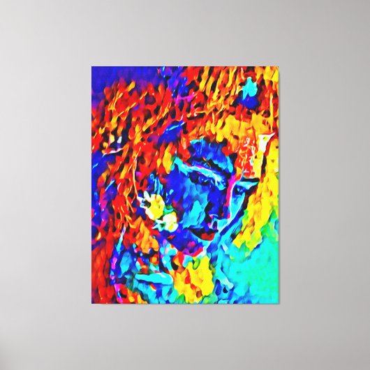 De onbevreesde Moeder Natuur Canvas Afdruk (Voorkant)