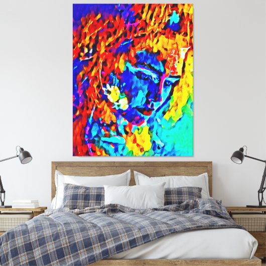 De onbevreesde Moeder Natuur Canvas Afdruk (Insitu (Slaapkamer))