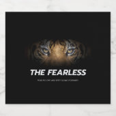 De onbevreesden - vrees niemand en ga door bier etiket (Enkel label)