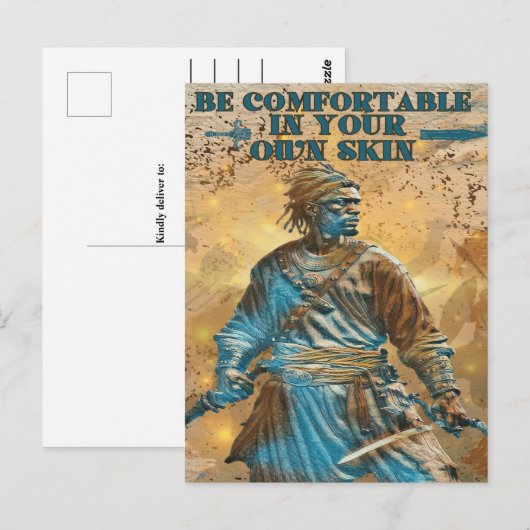 De onbreekbare geest van een krijger briefkaart (Voorkant / Achterkant)