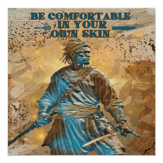 De onbreekbare geest van een krijger perfect poster (Voorkant)