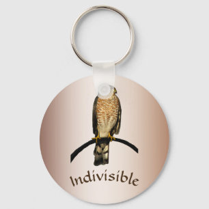 De ondeelbare Bruine Sleutelhanger van de Vogel