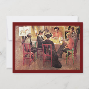 De Onderbreking 1909 van Kerstmis Feestdagenkaart