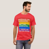 DE ONDERBREKING KAN WORDEN ONDERWIJS T-SHIRT (Voorkant volledig)