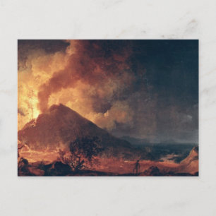 De onderbreking van de berg Vesuvius in 1771 Briefkaart