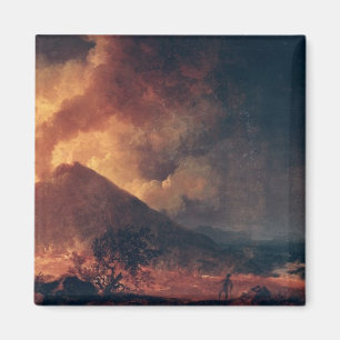 De onderbreking van de berg Vesuvius in 1771 Magneet