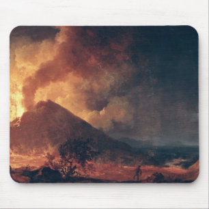 De onderbreking van de berg Vesuvius in 1771 Muismat