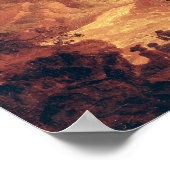 De onderbreking van de berg Vesuvius in 1771 Poster (Hoek)