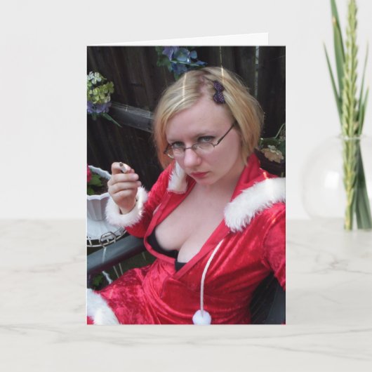 De Onderbreking van de rook Feestdagen Kaart (Voorkant)