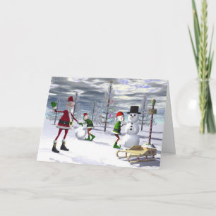 De Onderbreking van Kerstmis Feestdagen Kaart