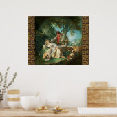 De onderbroken slaap door François Boucher  Poster (Keuken)