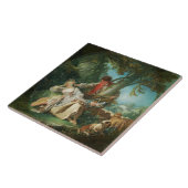 De onderbroken slaap door François Boucher Tegeltje (Zijkant)