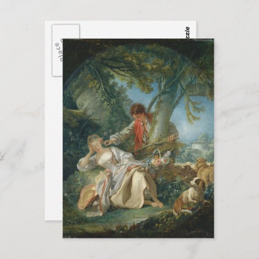 De onderbroken slaap - François Boucher Briefkaart (Voorkant / Achterkant)