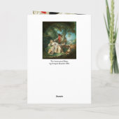 De onderbroken slaap van François Boucher Feestdagen Kaart (Achterkant)