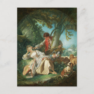 De onderbroken slaap van François Boucher Feestdagenkaart