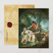 De onderbroken slaap van François Boucher Feestdagenkaart (Voorkant / Achterkant)