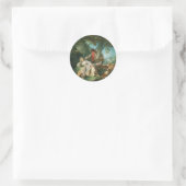 De onderbroken slaap van François Boucher Ronde Sticker (Tas)