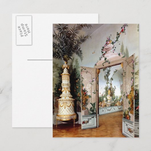 De onderdelen van de Bergl Briefkaart (Voorkant / Achterkant)