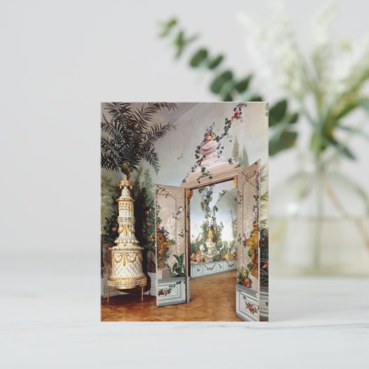 De onderdelen van de Bergl Briefkaart (Staand voorkant)