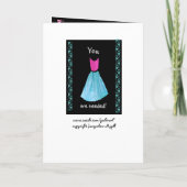 De ondergeschikte Toga van de Uitnodiging van het (Achterkant)