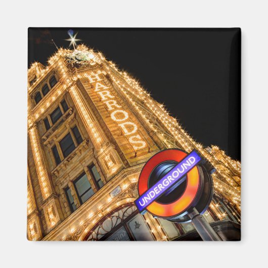 De ondergrond op Harrods Fridge Magneet (Voorkant)