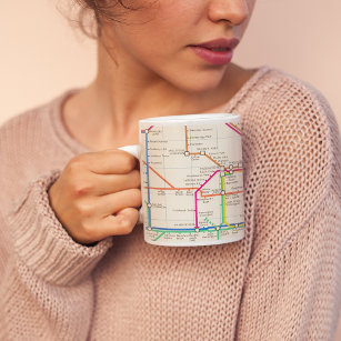 De Ondergrondse Kaart van Londen Grote Koffiekop