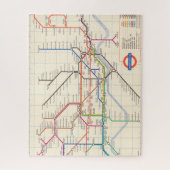 De Ondergrondse Kaart van Londen Legpuzzel (Verticaal)