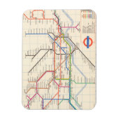 De Ondergrondse Kaart van Londen Magneet (Verticaal)