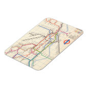 De Ondergrondse Kaart van Londen Magneet (Linkerzijde)