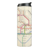 De Ondergrondse Kaart van Londen Thermosbeker (Gedraaid links)