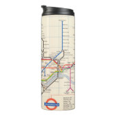 De Ondergrondse Kaart van Londen Thermosbeker (Geroteerd rechts)