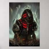 De ondergrondse mijnwerker | AI Art Poster (Voorkant)